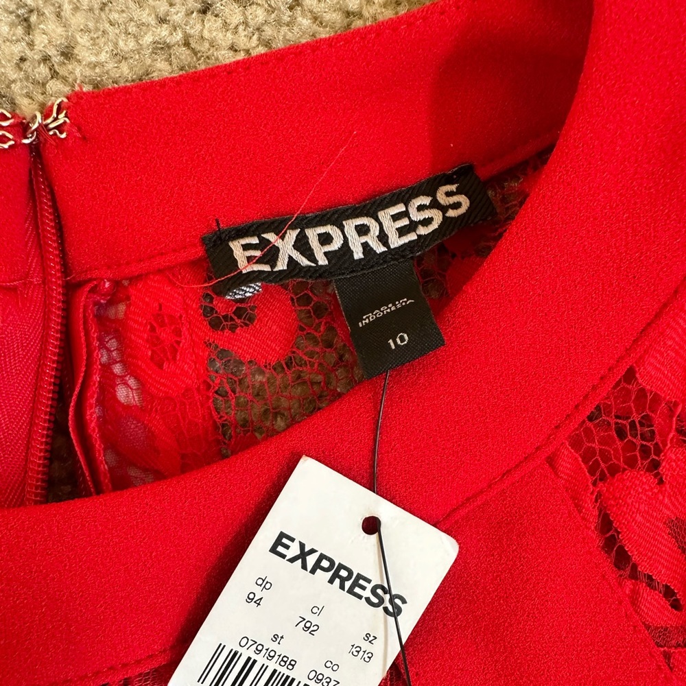 Express Red Dress - Picture 10 of 10